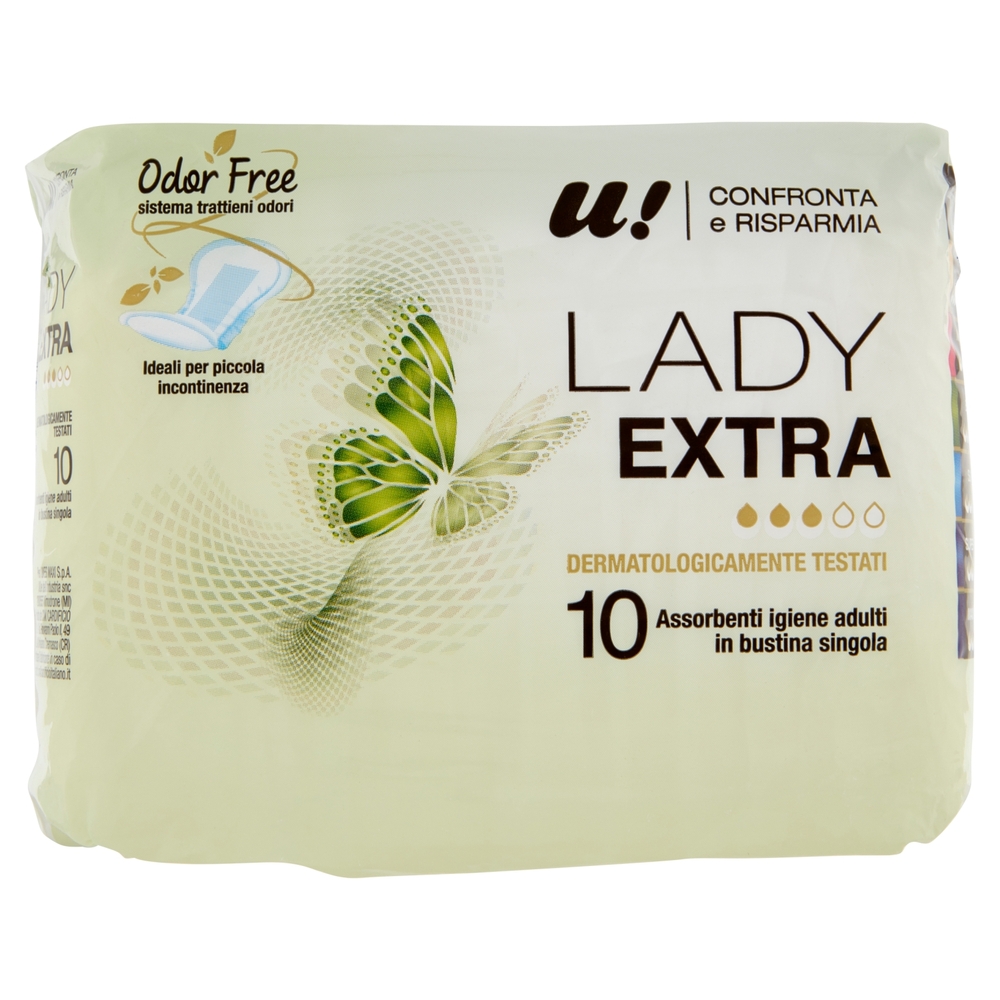 10 Assorbenti Lady Extra U! Confronta e Risparmia